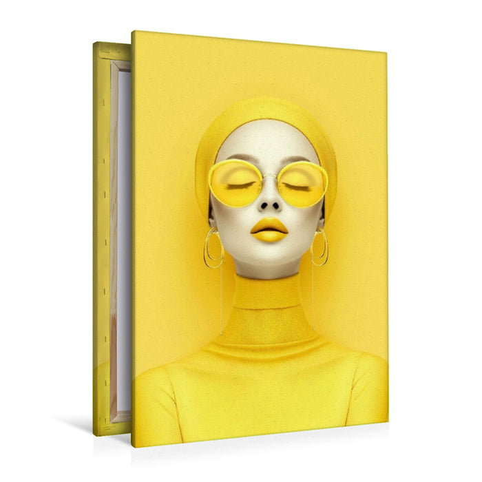 Premium Textil-Leinwand Ein Motiv aus dem Kalender Fashion im Pop-Art