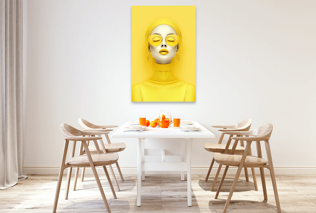 Premium Textil-Leinwand Ein Motiv aus dem Kalender Fashion im Pop-Art