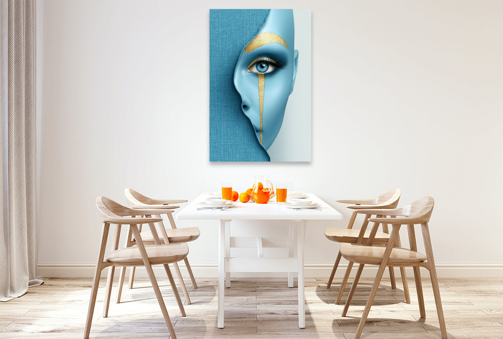 Premium Textil-Leinwand Ein Motiv aus dem Kalender Fashion im Pop-Art