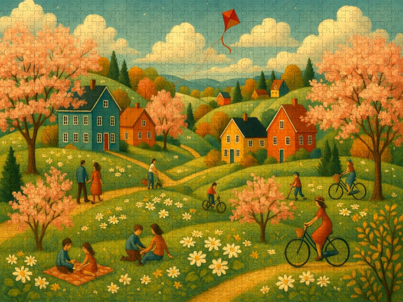 Wenn die Drachen steigen - CALVENDO Foto-Puzzle'