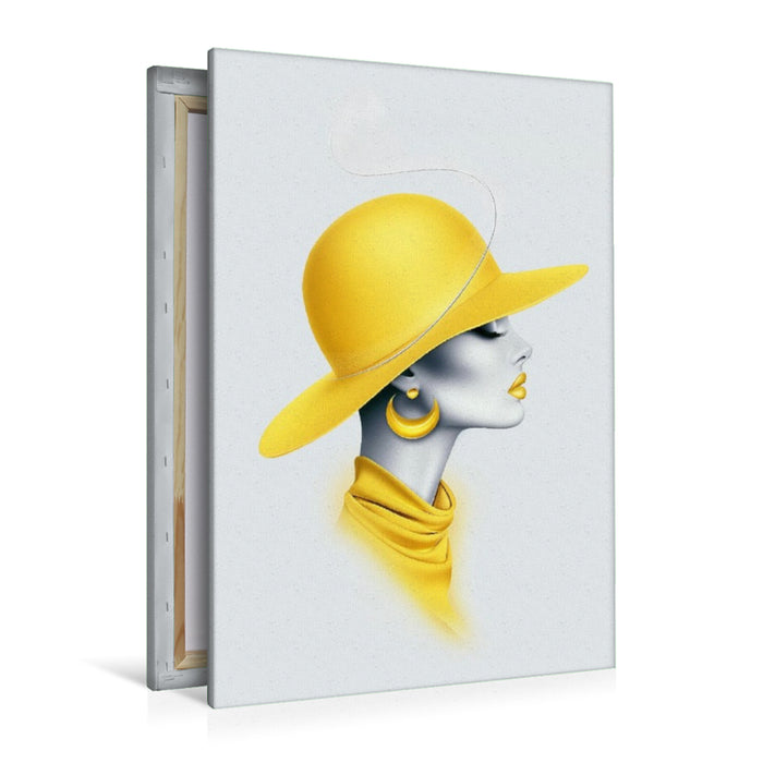 Premium Textil-Leinwand Chic Happens