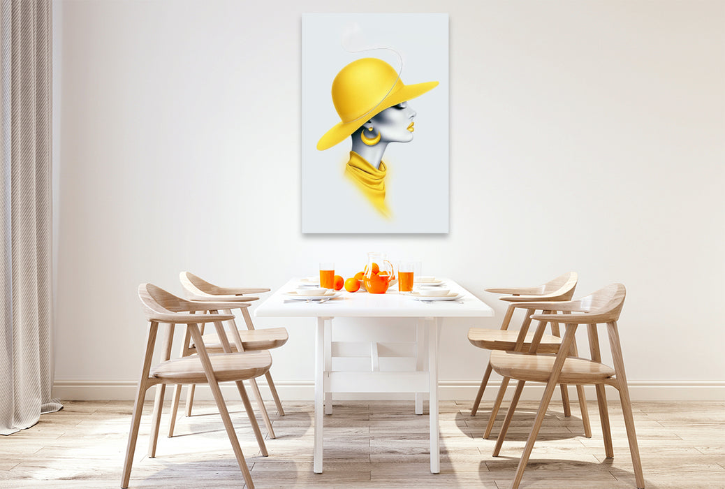 Premium Textil-Leinwand Chic Happens