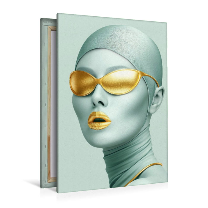 Premium Textil-Leinwand Lips Don’t Lie