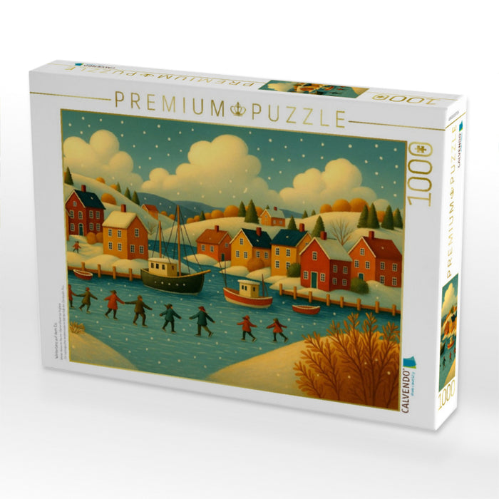 Wintertanz auf dem Eis - CALVENDO Foto-Puzzle'