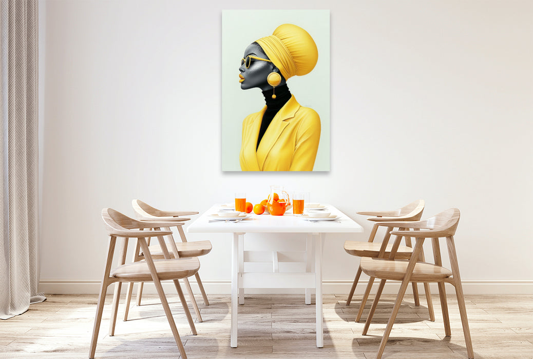 Premium Textil-Leinwand Haute & Loud