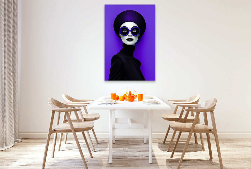 Premium Textil-Leinwand Ein Motiv aus dem Kalender Fashion im Pop-Art