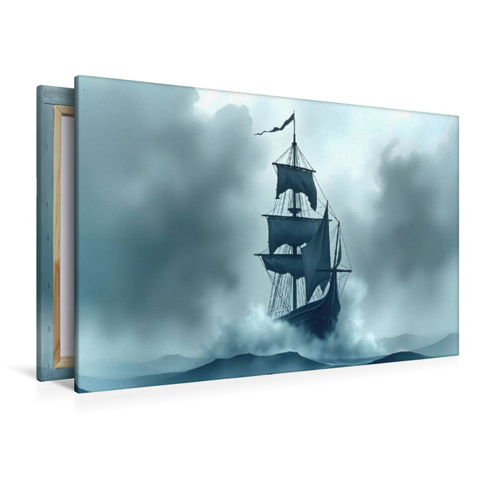 Premium Textil-Leinwand Nebelsegler