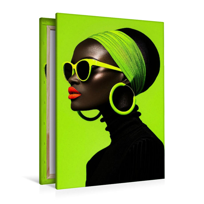 Premium Textil-Leinwand Queen of the Scene