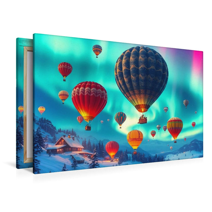 Premium Textil-Leinwand Aurora Aeronauten