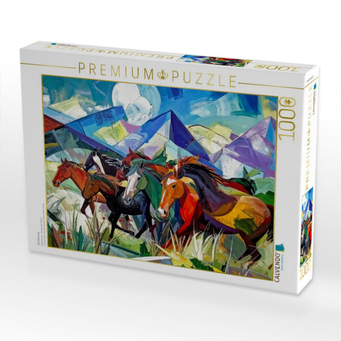 Pferdeherde - CALVENDO Foto-Puzzle'