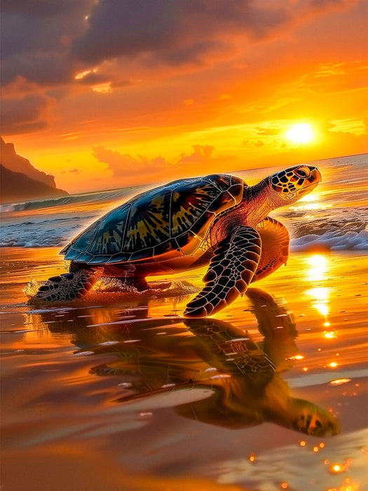 Mit Sonne auf dem Rücken ins Abenteuer - CALVENDO Foto-Puzzle'