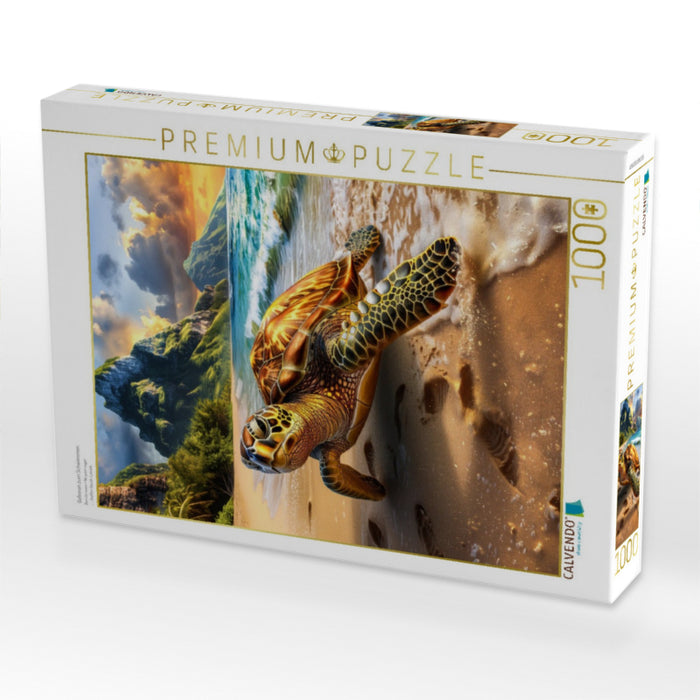 Geboren zum Schwimmen - CALVENDO Foto-Puzzle'