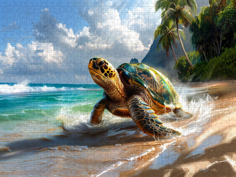 Flossen voraus ins Blaue - CALVENDO Foto-Puzzle'