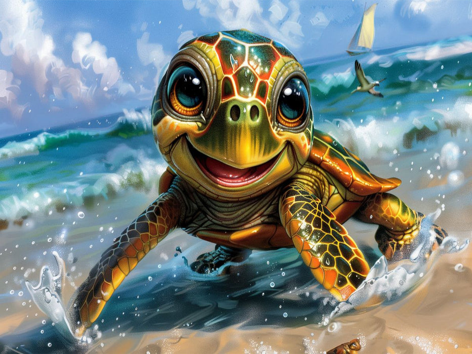 Wellenreiter in Miniatur - CALVENDO Foto-Puzzle'