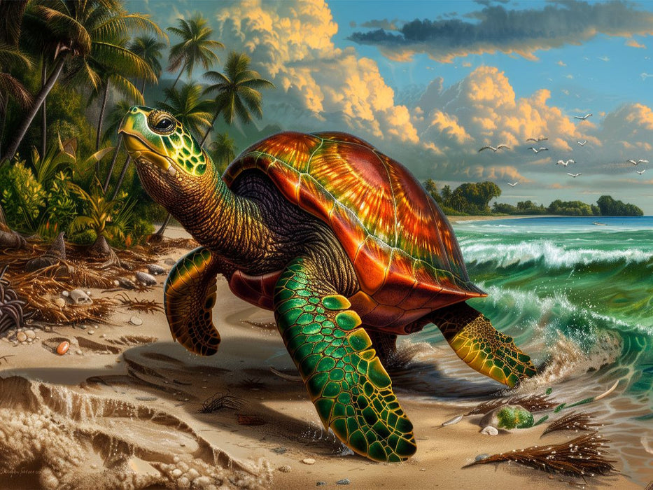 Panzerchen unter Palmen - CALVENDO Foto-Puzzle'