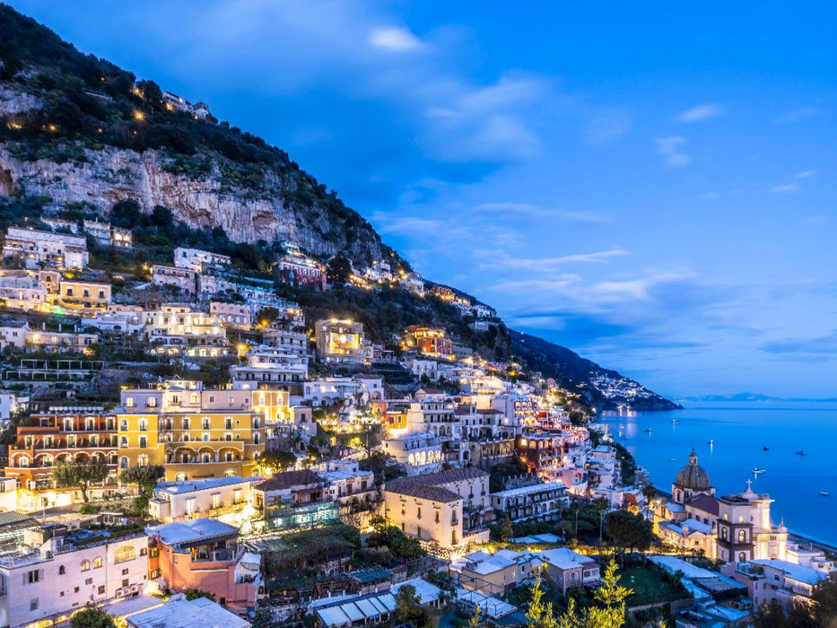 POSITANO Bezaubernde Abenddämmerung - CALVENDO Foto-Puzzle'