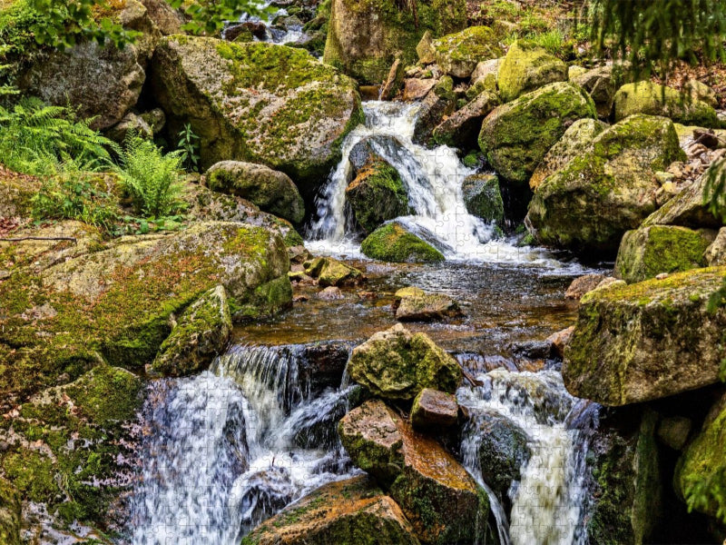 An den oberen Ilsefällen - CALVENDO Foto-Puzzle'