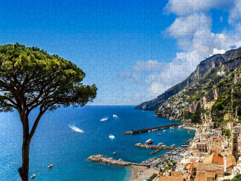 Malerischer Blick über Amalfi - CALVENDO Foto-Puzzle'