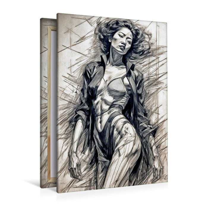 Premium Textil-Leinwand Sunni