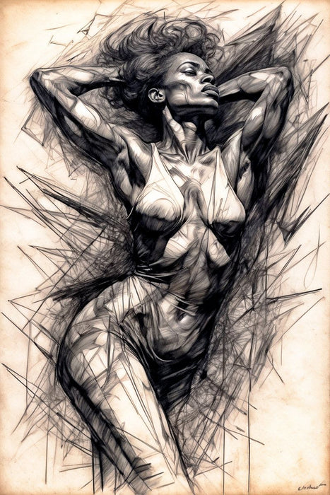 Premium Textil-Leinwand Amelie