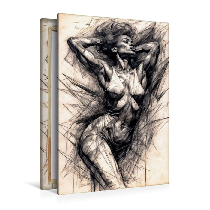 Premium Textil-Leinwand Amelie