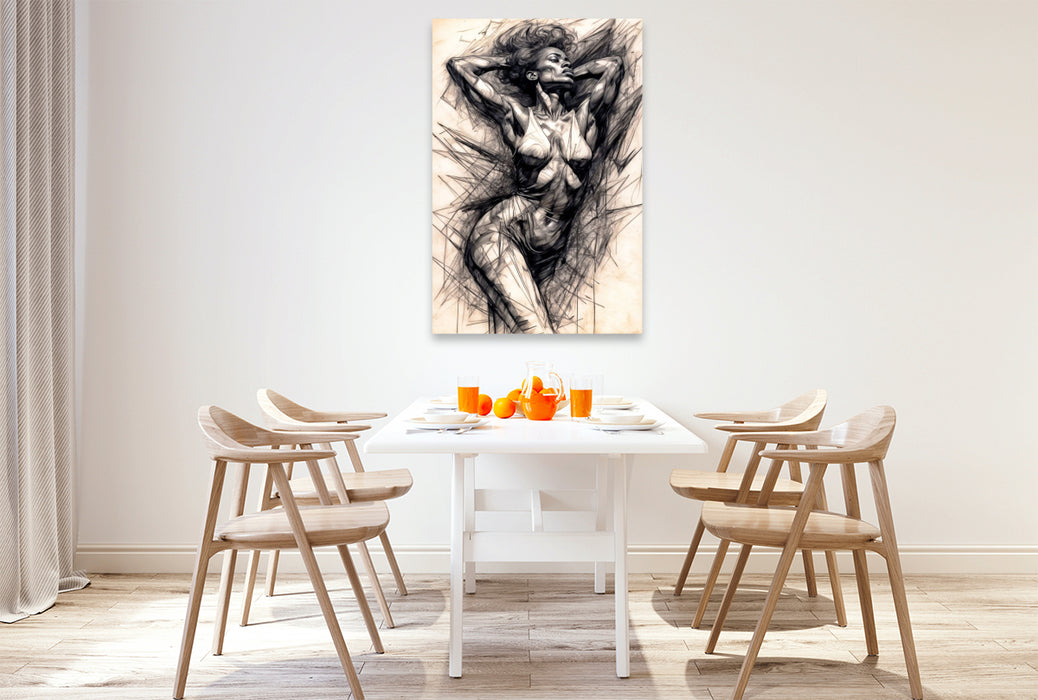 Premium Textil-Leinwand Amelie