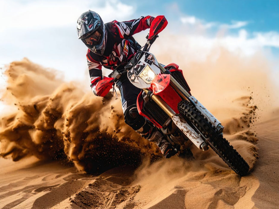 Seitwärts geht es mit hoher Geschwindigkeit einen Hügel hinunter - CALVENDO Foto-Puzzle'