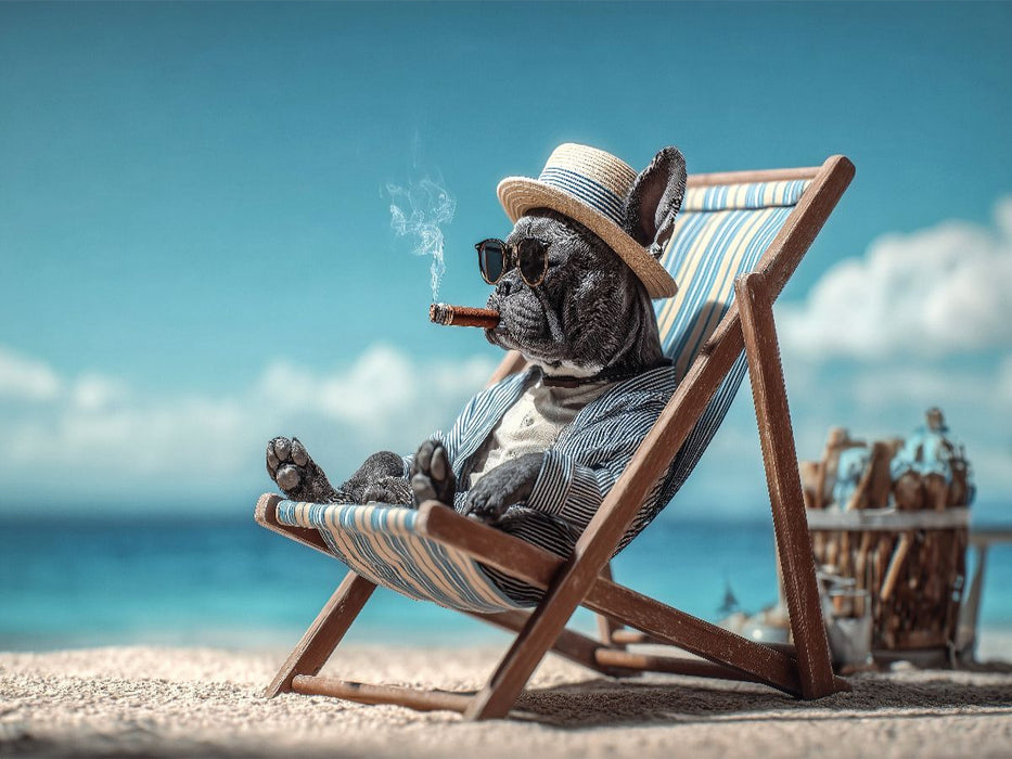 Pfoten hoch, Urlaub läuft! - CALVENDO Foto-Puzzle'