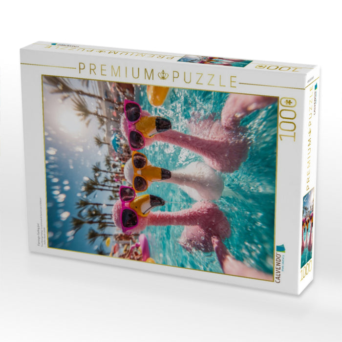 Flamingo-Feeling pur - CALVENDO Foto-Puzzle'
