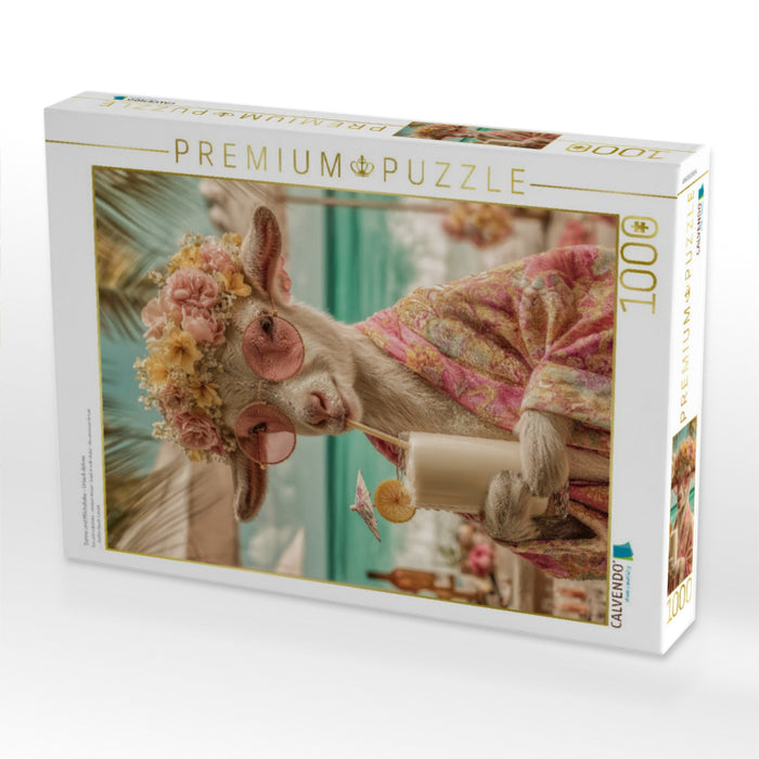 Sonne und Milchshake - Urlaub deluxe - CALVENDO Foto-Puzzle'