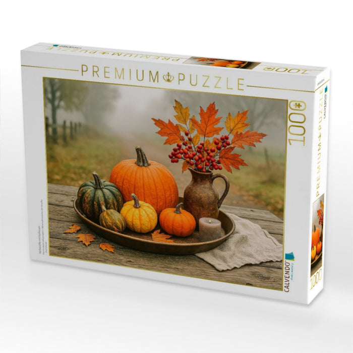 Herbststille mit Kürbissen - CALVENDO Foto-Puzzle'
