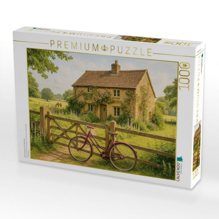 Sommerpause am Gartentor - CALVENDO Foto-Puzzle'
