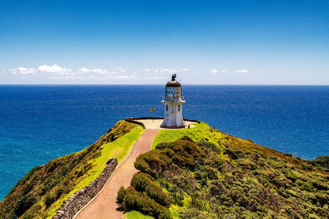 Premium Textil-Leinwand Der Leuchtturm am Cape Reinga