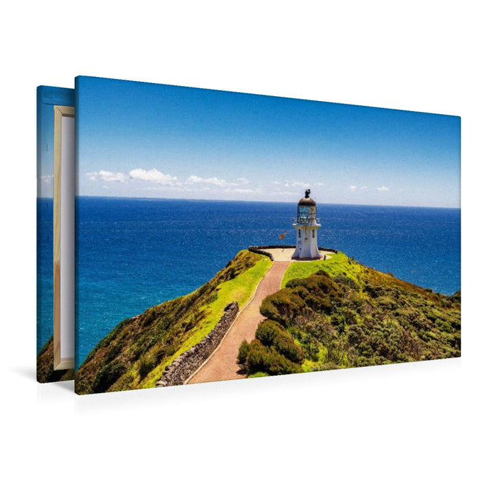 Premium Textil-Leinwand Der Leuchtturm am Cape Reinga