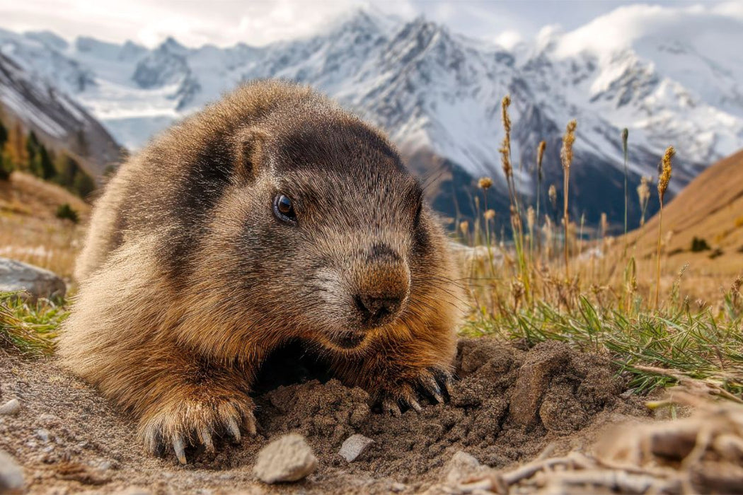 Premium Textil-Leinwand Auf dem Weg in die Höhle