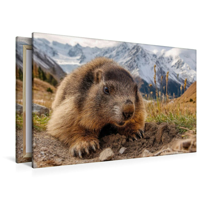 Premium Textil-Leinwand Auf dem Weg in die Höhle