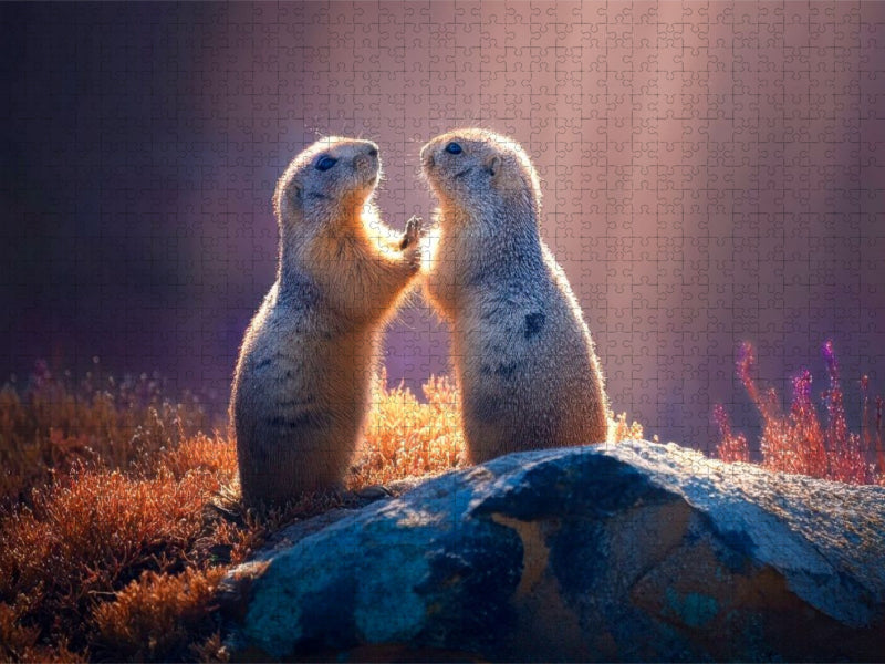 Zwei, die sich liebhaben - CALVENDO Foto-Puzzle'