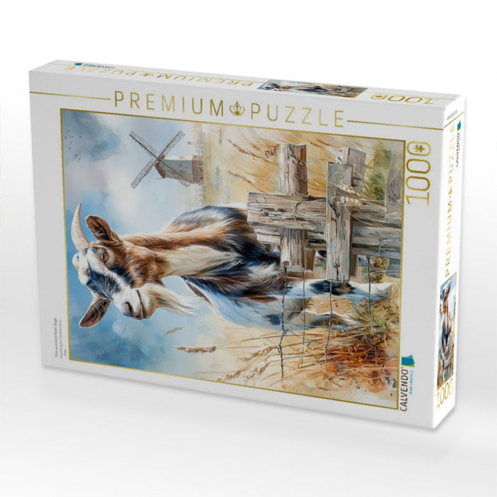 Eine wunderschöne Ziege - CALVENDO Foto-Puzzle'