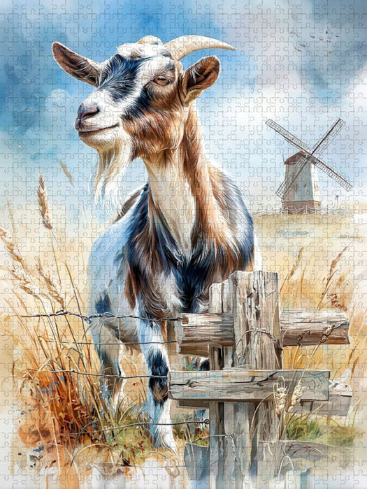 Eine wunderschöne Ziege - CALVENDO Foto-Puzzle'