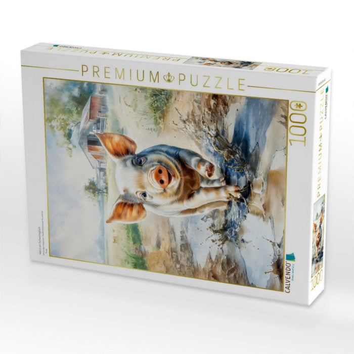 Welch ein Schweineglück - CALVENDO Foto-Puzzle'