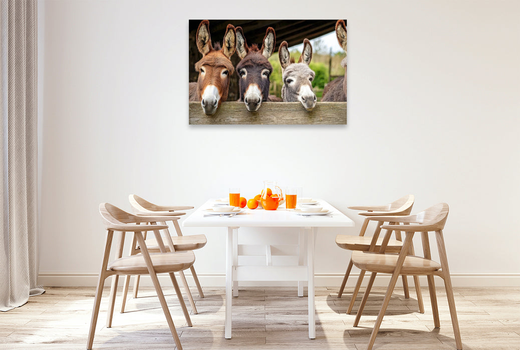 Premium Textil-Leinwand Wir warten schon auf euch!