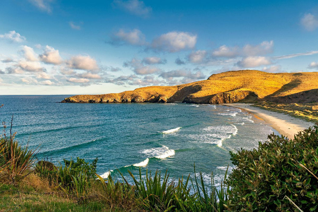 Premium Textil-Leinwand Abendstimmung am Strand