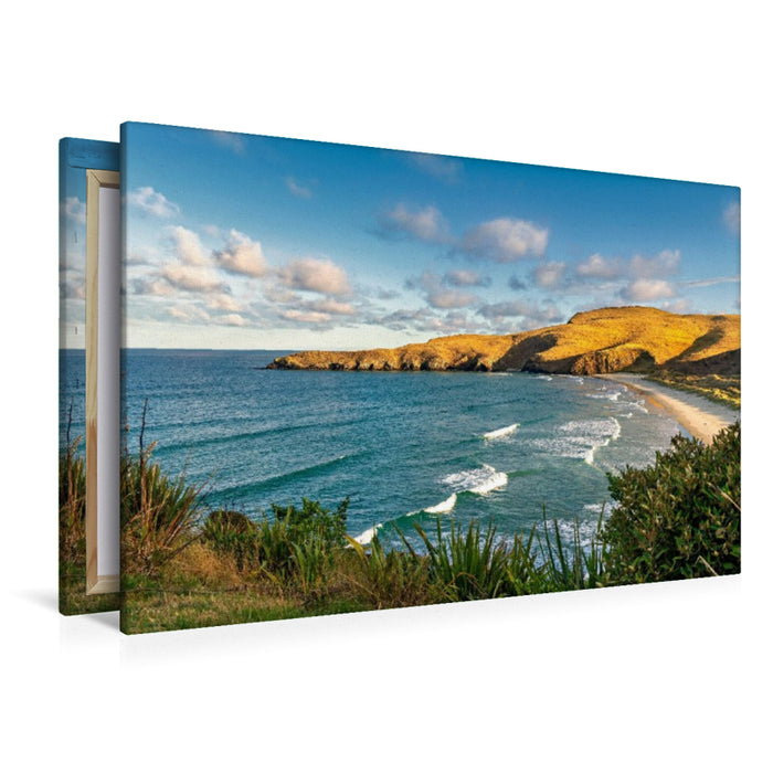 Premium Textil-Leinwand Abendstimmung am Strand