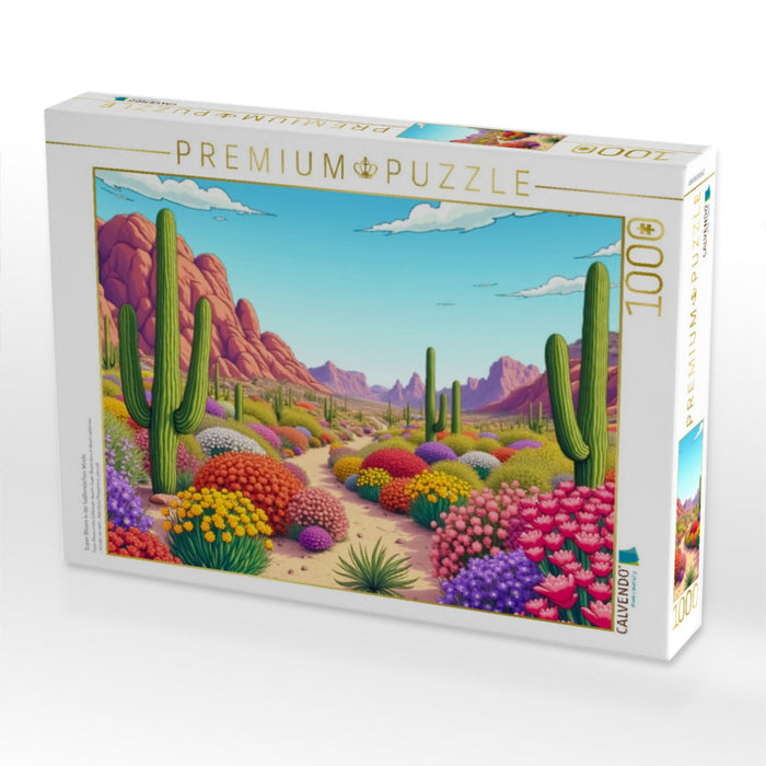 Super Bloom in der kalifornischen Wüste - CALVENDO Foto-Puzzle'