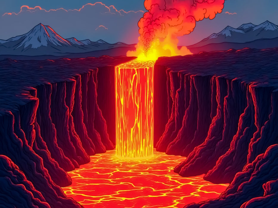 Lavafluss auf Island - CALVENDO Foto-Puzzle'