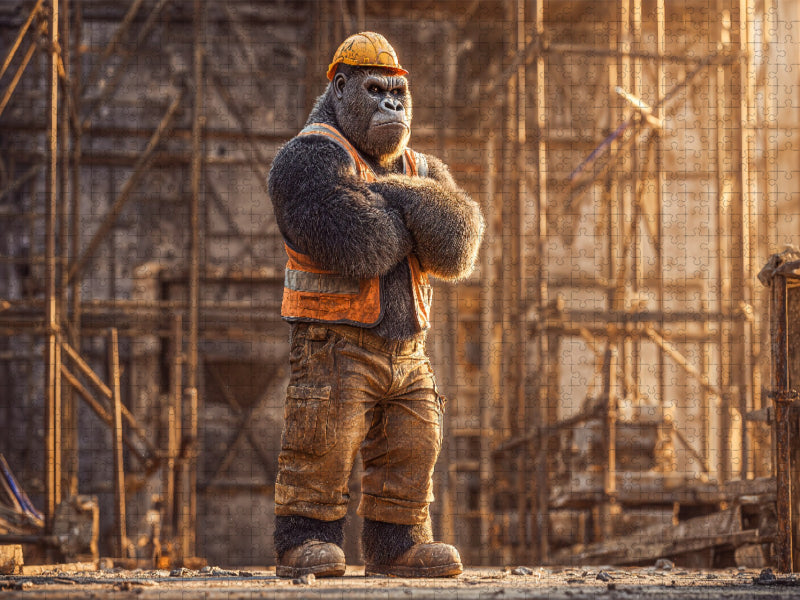 Max, der Bauarbeiter - CALVENDO Foto-Puzzle'