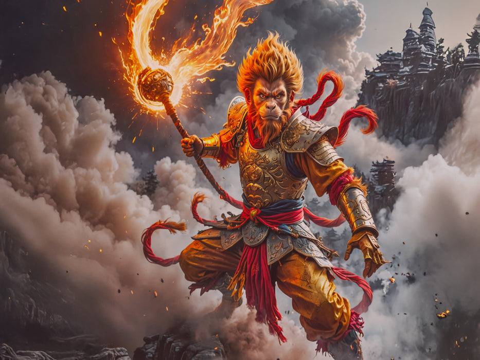 Sun Wukong, der Affenkönig - CALVENDO Foto-Puzzle'