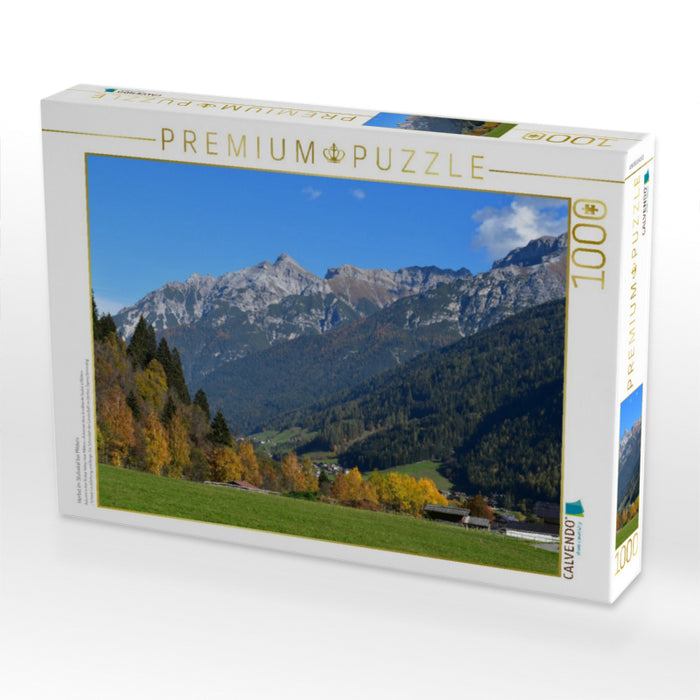 Herbst im Stubaital bei Milders - CALVENDO Foto-Puzzle'