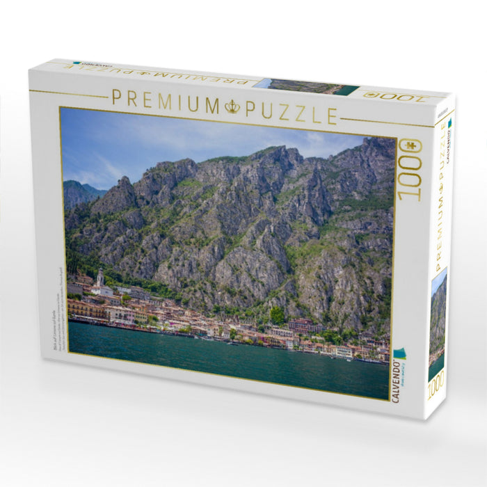 Blick auf Limone sul Garda - CALVENDO Foto-Puzzle'