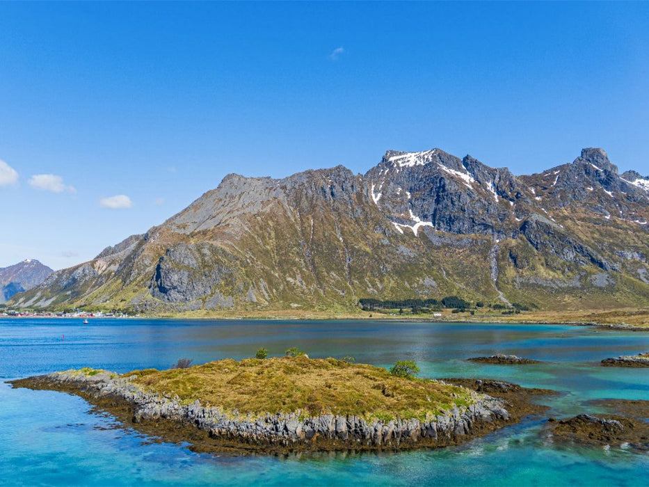 Landschaft bei Fredvang, Lofoten - CALVENDO Foto-Puzzle'